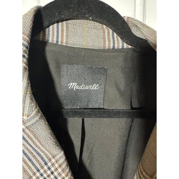 Madewell Caldwell Double-Breasted Blazer in Menswear Plaid - Picture 2 of 5
